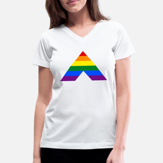 Straight Ally flag LGBTQ' Women's V 